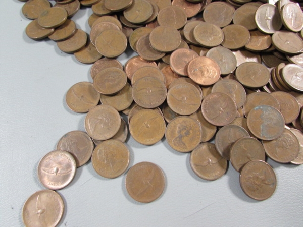 4+ LBS OF 1967 CANADIAN PENNIES