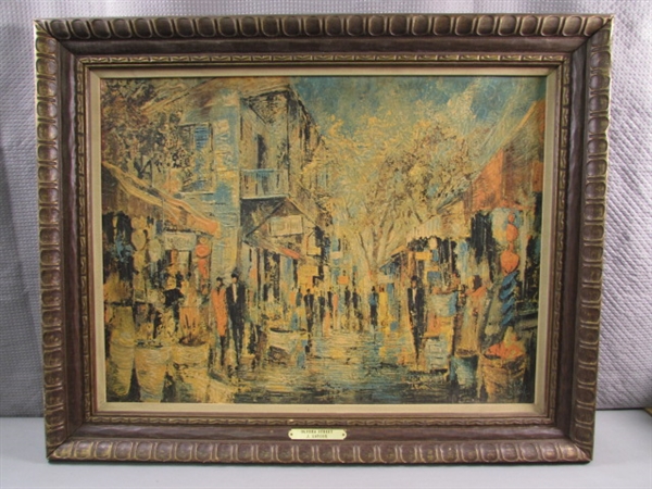 2 VINTAGE FRAMED JACK LAYCOX PRINTS
