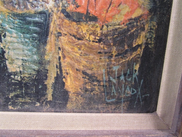 2 VINTAGE FRAMED JACK LAYCOX PRINTS