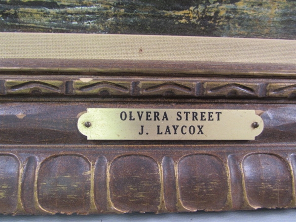 2 VINTAGE FRAMED JACK LAYCOX PRINTS