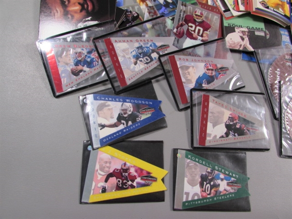 FOOTBALL TRADING CARDS - MIXED YEARS & BRANDS