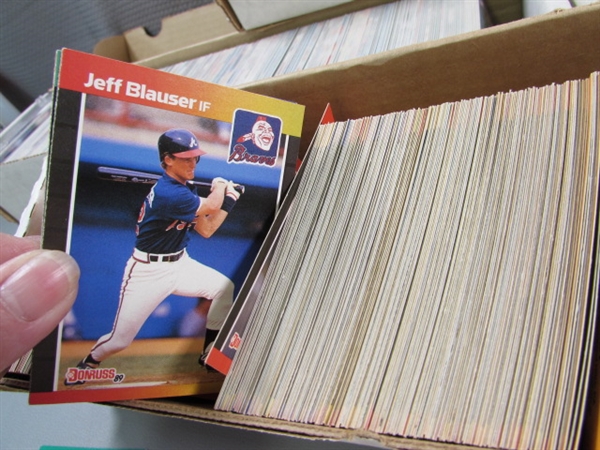 4 BOXES OF BASEBALL CARDS - MIXED YEARS & BRANDS