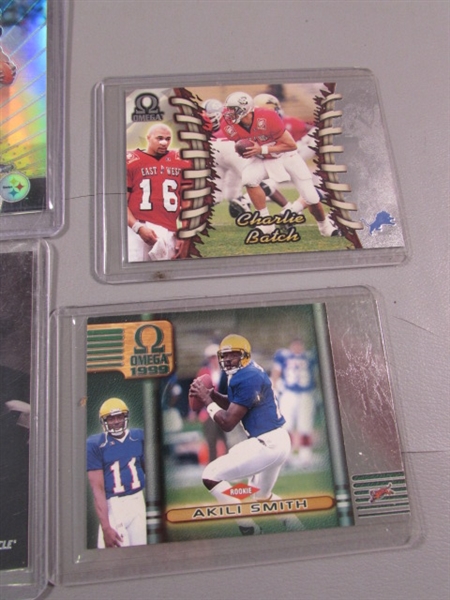 COLLECTION OF FOOTBALL TRADING CARDS IN HARD COVERS