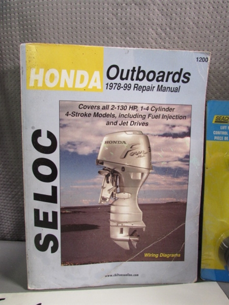 HONDA OUTBOARD REPAIR BOOK, CLAMP-ON TOWING MIRRORS, DECALS & MORE