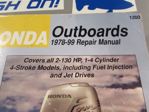 HONDA OUTBOARD REPAIR BOOK, CLAMP-ON TOWING MIRRORS, DECALS & MORE