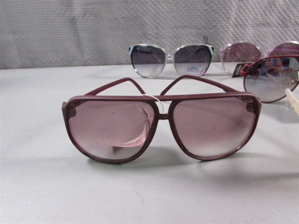 12 PAIRS OF FASHION SUNGLASSES - NEW W/TAGS