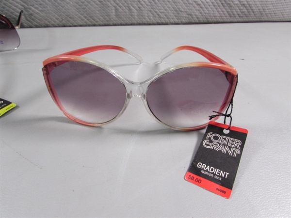 12 PAIRS OF FASHION SUNGLASSES - NEW W/TAGS