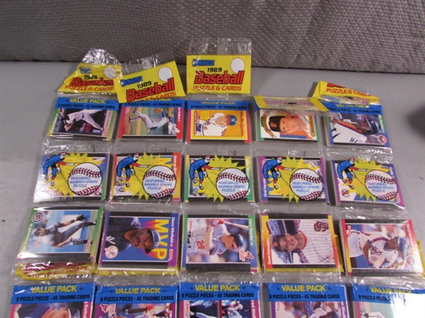 35 NEW PACKS 1989 DONRUSS BASEBALL & PUZZLE CARDS