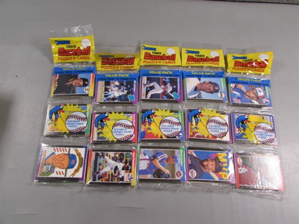 35 NEW PACKS 1989 DONRUSS BASEBALL & PUZZLE CARDS