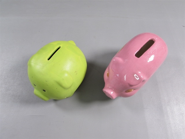 COLLECTION OF PIGGY BANKS
