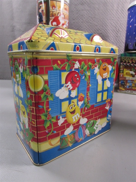 LARGE ASSORTMENT OF M&M CANDY TINS
