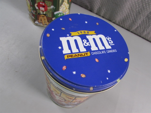 LARGE ASSORTMENT OF M&M CANDY TINS