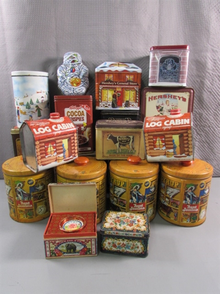 LARGE COLLECTION OF VINTAGE TINS