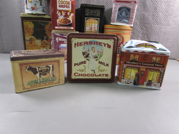 LARGE COLLECTION OF VINTAGE TINS