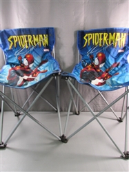 PAIR OF FOLDING "SPIDERMAN" KIDS CAMP CHAIRS
