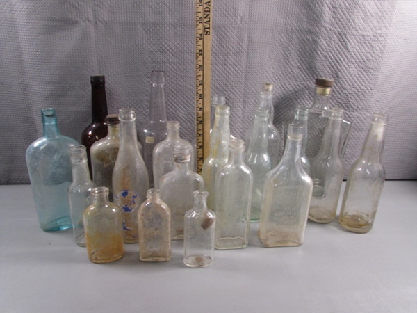 ANTIQUE TO MODERN GLASS BOTTLE COLLECTION