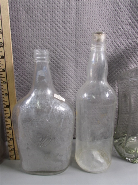 ANTIQUE TO MODERN GLASS BOTTLE COLLECTION