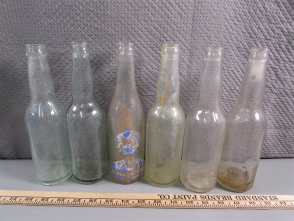 ANTIQUE TO MODERN GLASS BOTTLE COLLECTION