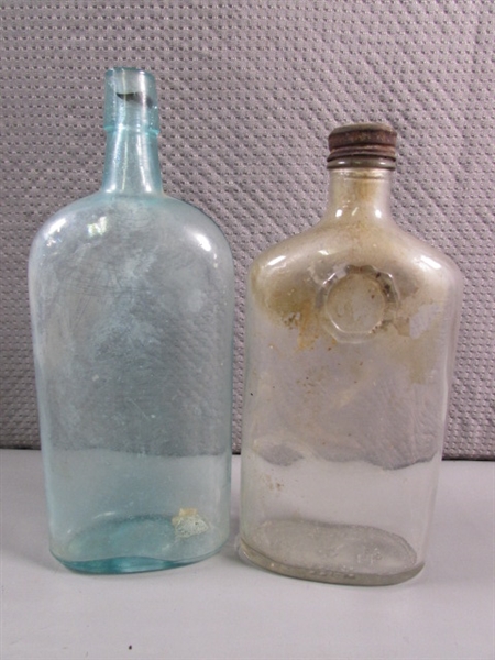 ANTIQUE TO MODERN GLASS BOTTLE COLLECTION