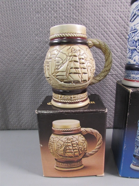 MINI AVON COLLECTIBLE STEINS