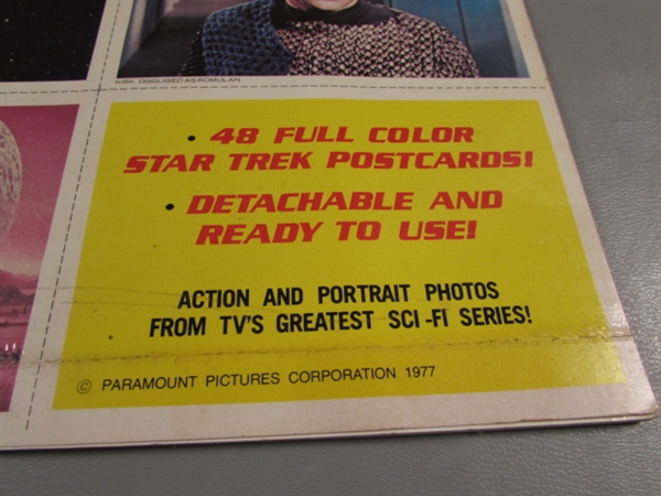 1977 STAR TREK POSTCARD BOOK