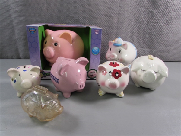 ASSORTED PIGGY BANKS