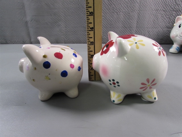 ASSORTED PIGGY BANKS