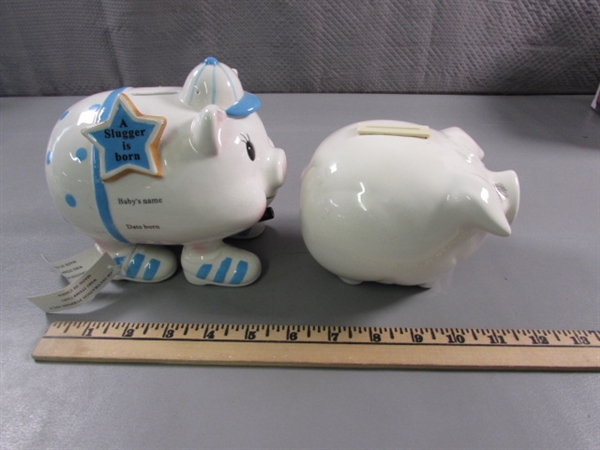 ASSORTED PIGGY BANKS