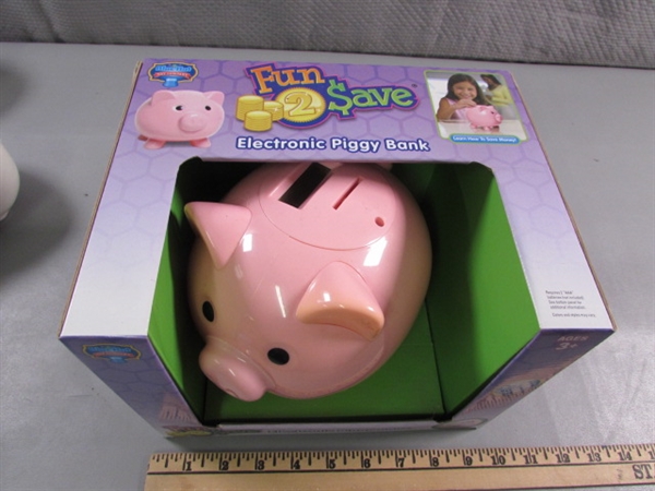 ASSORTED PIGGY BANKS