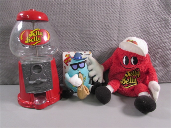 JELLY BELLY COLLECTIBLE GUMBALL MACHINE & PLUSH