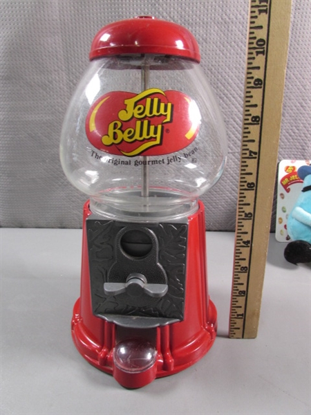 JELLY BELLY COLLECTIBLE GUMBALL MACHINE & PLUSH