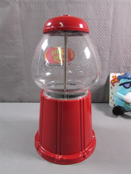 JELLY BELLY COLLECTIBLE GUMBALL MACHINE & PLUSH