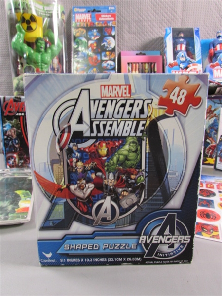 MARVEL ACTION FIGURES, DRINKWARE, STICKERS & MORE