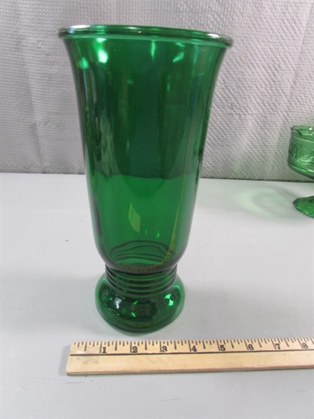 GREEN GLASSWARE