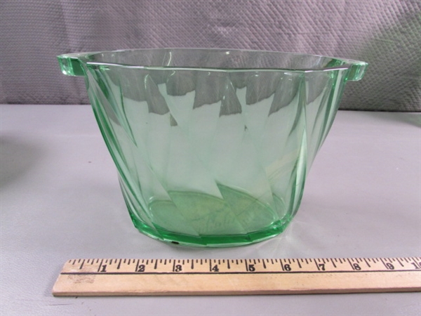 GREEN GLASSWARE