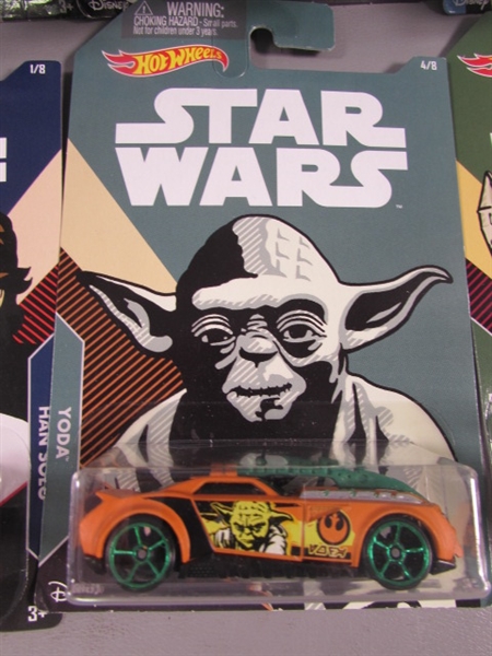 8 NEW STAR WARS HOT WHEELS CARS