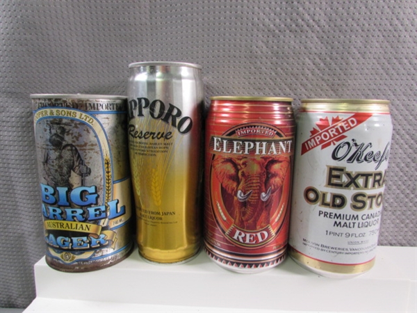 COLLECTIBLE BEER CANS