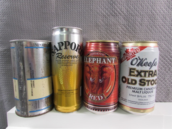 COLLECTIBLE BEER CANS