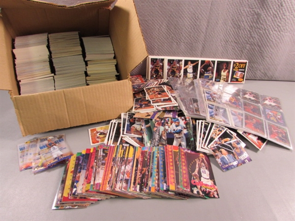 BOX OF LOOSE BASEBALL CARDS - RAW, OVERSIZED & SPECIAL EDITION