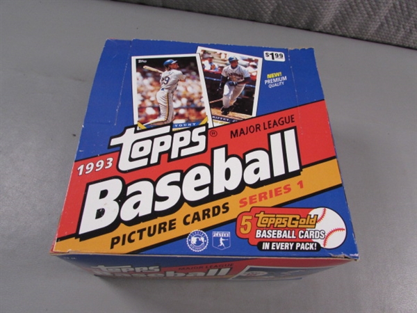 36 COUNT BOX 1993 TOPPS BASEBALL CARDS - SEALED PACKS