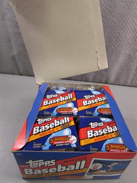 36 COUNT BOX 1993 TOPPS BASEBALL CARDS - SEALED PACKS