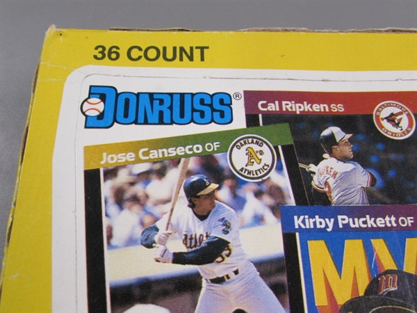 1989 DONRUSS BASEBALL PUZZLE & CARDS - 36 UNOPENED PACKS