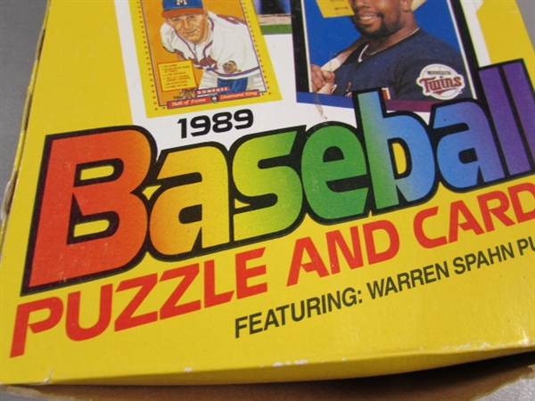 1989 DONRUSS BASEBALL PUZZLE & CARDS - 36 UNOPENED PACKS