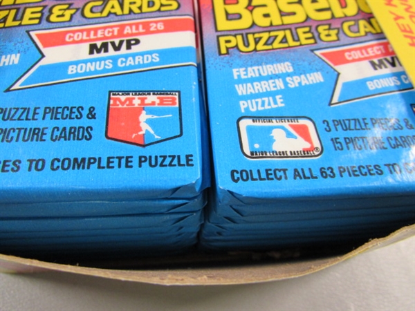 1989 DONRUSS BASEBALL PUZZLE & CARDS - 36 UNOPENED PACKS