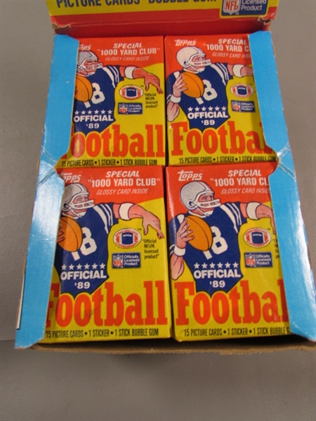 1989 TOPPS SEALED PACKS FOOTBALL TRADING CARDS