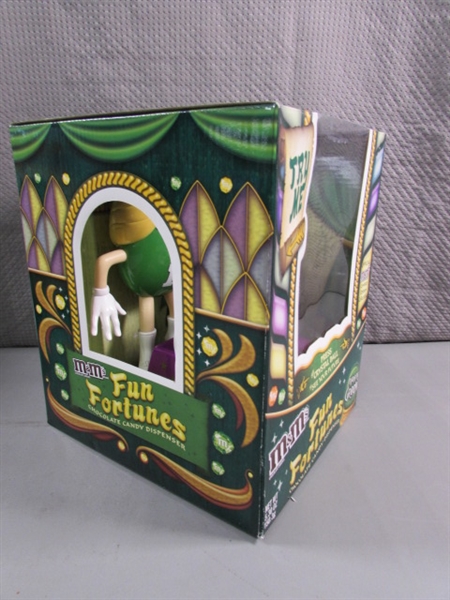 NEW MADAME GREEN, FUN FORTUNES M&M CANDY DISPENSER