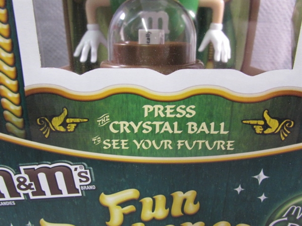 NEW MADAME GREEN, FUN FORTUNES M&M CANDY DISPENSER