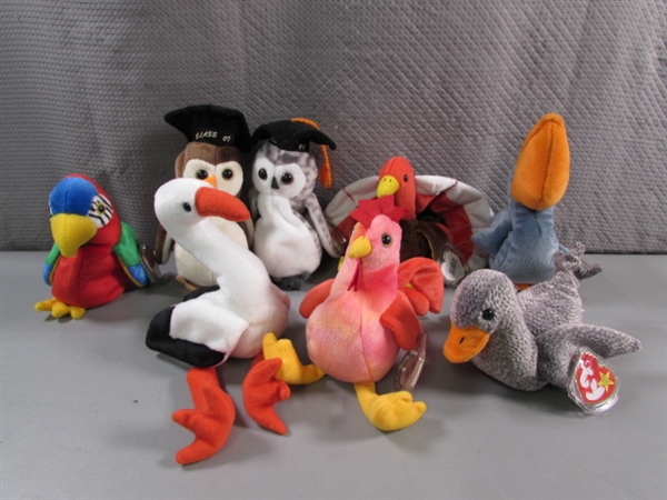 TY BEANIE BABIES - BIRDS