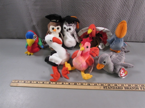 TY BEANIE BABIES - BIRDS