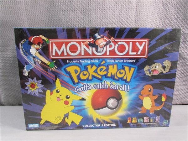 FACTORY SEALED POKEMON MONOPOLY GAME